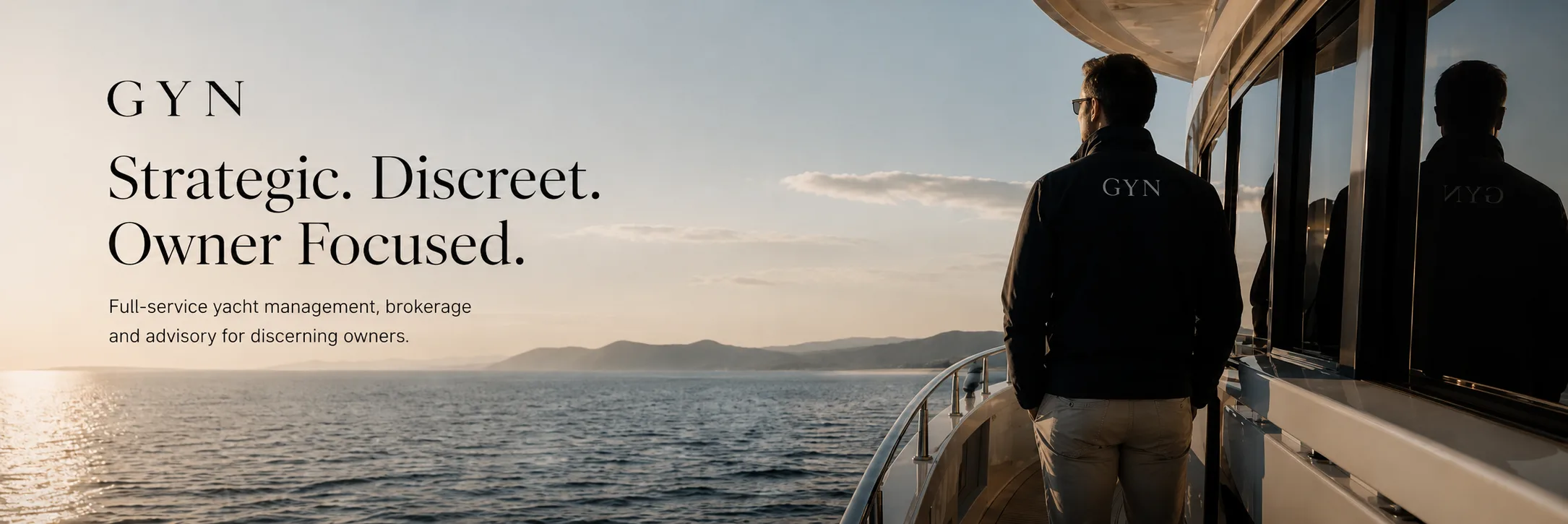 Superyacht at anchor — services for owners